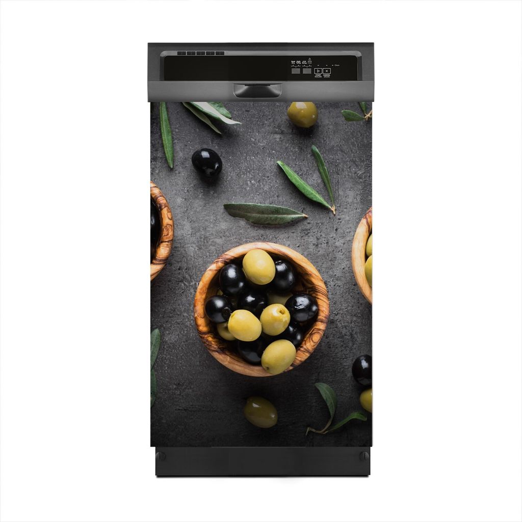 Aufkleber sticker 45x70 cm Dekorative folie Spülmaschine - Oliven Motive