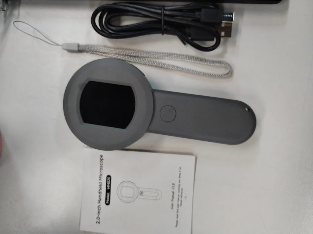 Microscope de poche 100X à batterie intégrée et écran IPS haute défi - 4