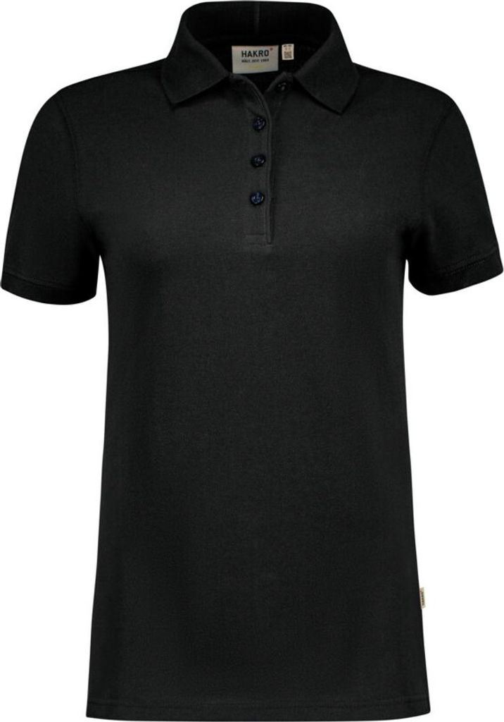 HAKRO Hakro Damen Poloshirt Bio Baumwolle Gots #301 Gr. XL schwarz