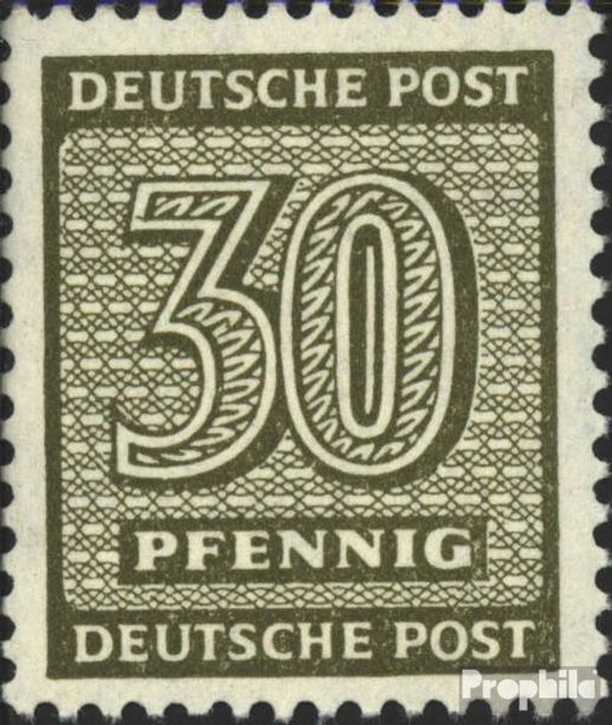 Briefmarken Sowjetische Zone (All.Bes.) 1945 Mi 135X z gestempelt Ziffer