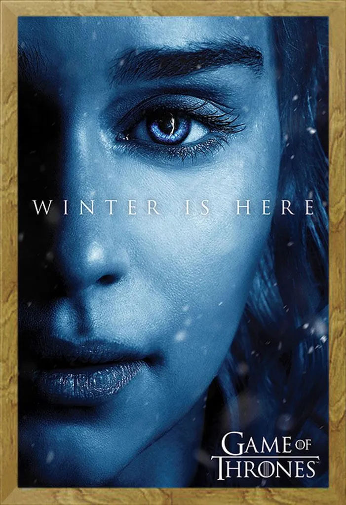 Quadro Daenerys Game of Thrones 61x91 - Cornice Shinsuke Rovere MDF
