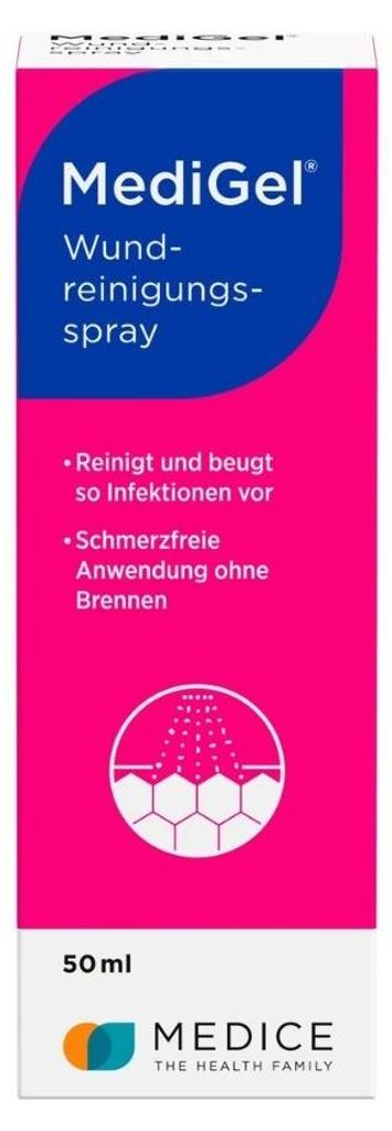 MediGel Wundreinigungsspray, 50 ml Lösung Produktbild 