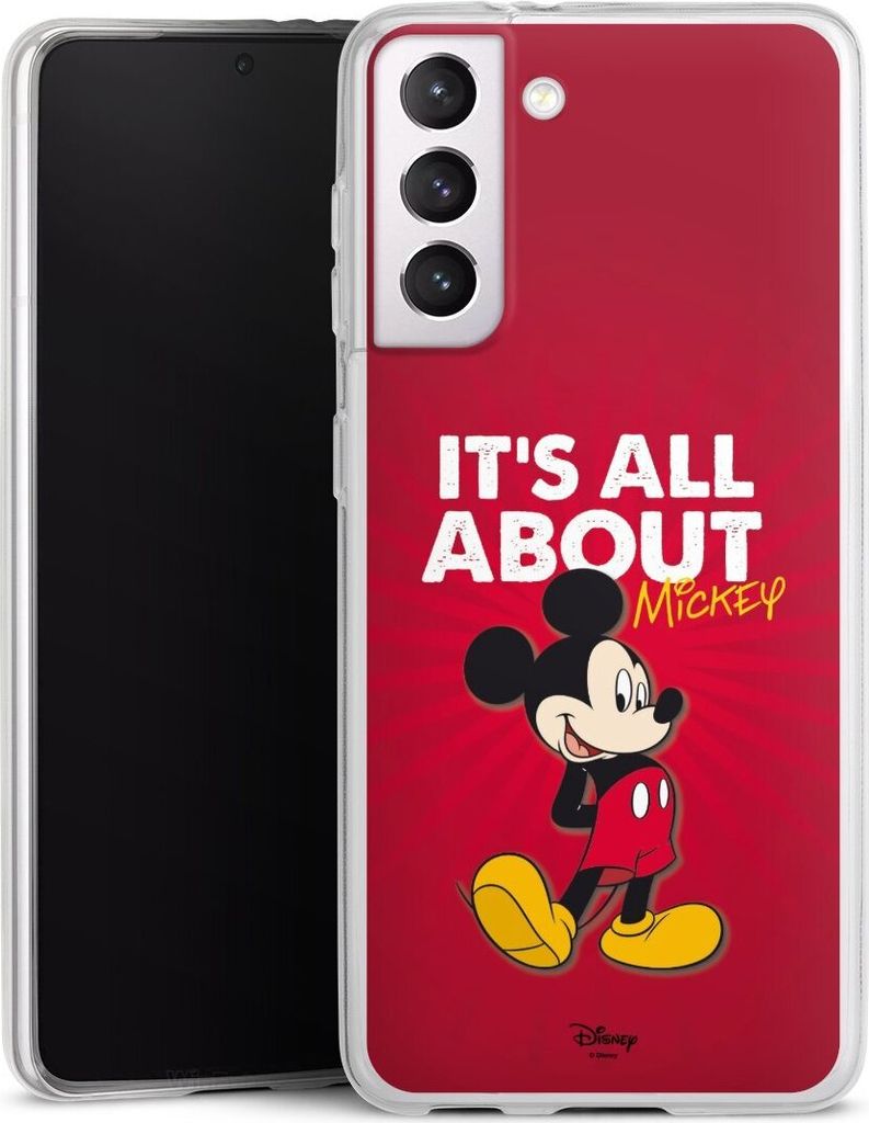 DeinDesign Slim Hülle für Samsung Galaxy S21 5G Silikon Case Ultra Dünn Handyhülle Disney Maus Offizielles Lizenzprodukt