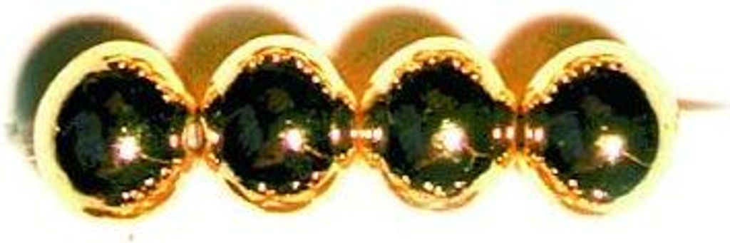 Metallic-Glorex Perle 2 mm 130 Stück, goldfarben