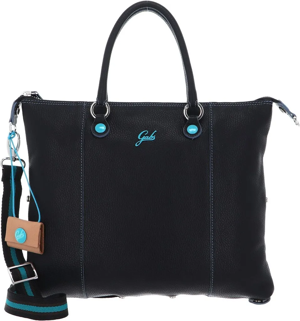 Sac en cuir noir Gabs G3 Plus Shoulder Bag - Finition Bull Basic grainée
