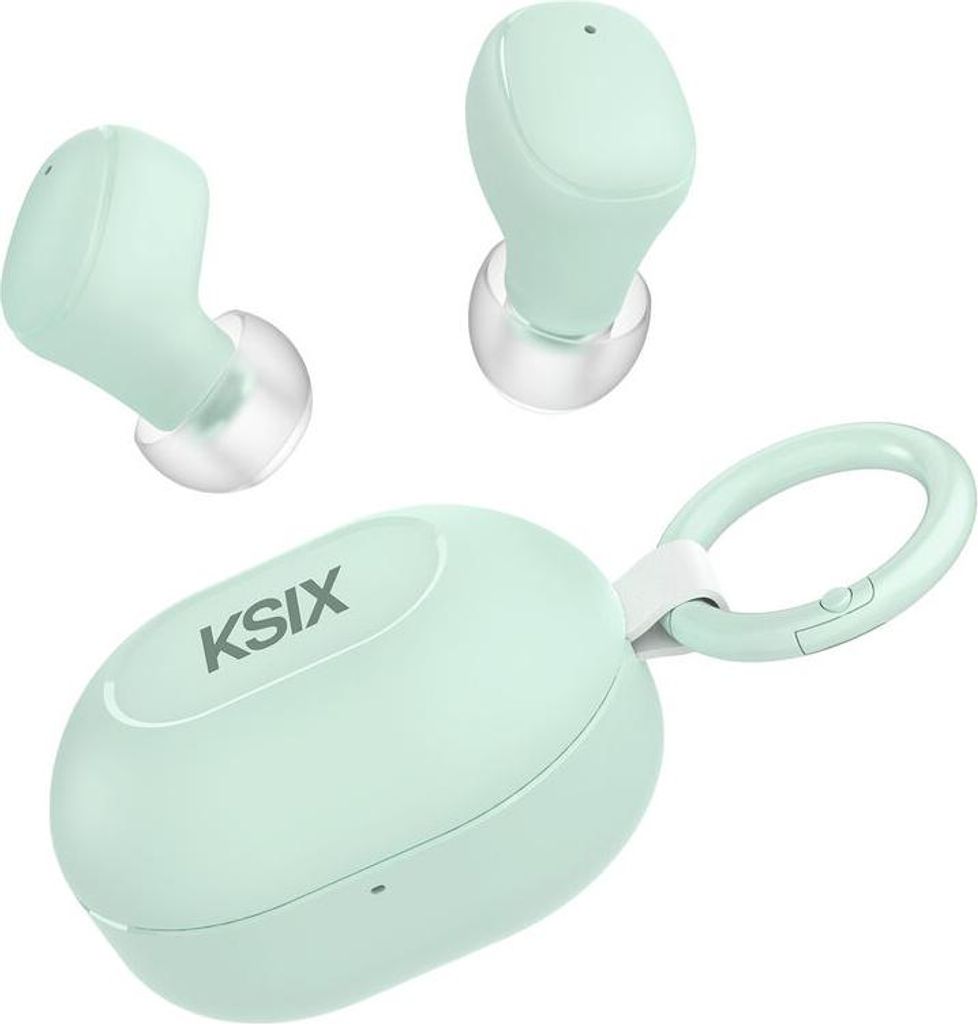 Ksix BTW06V, True Wireless Stereo (TWS), 20 - 20000 Hz, Anrufe/Musik, Kopfhörer, Grün