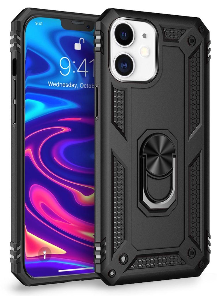 NALIA Ring Hülle für iPhone 12/ iPhone 12 Pro, Handy Hard Produktbild 