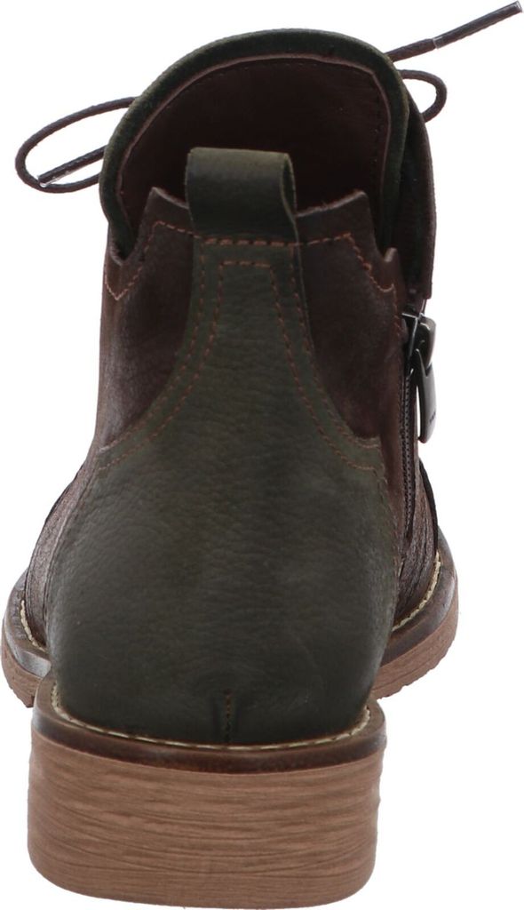 Gemini Damen Stiefelette Schnürboot aus Leder im Patchwork Design 364190-03, Größe:41 EU, Farbe:Braun