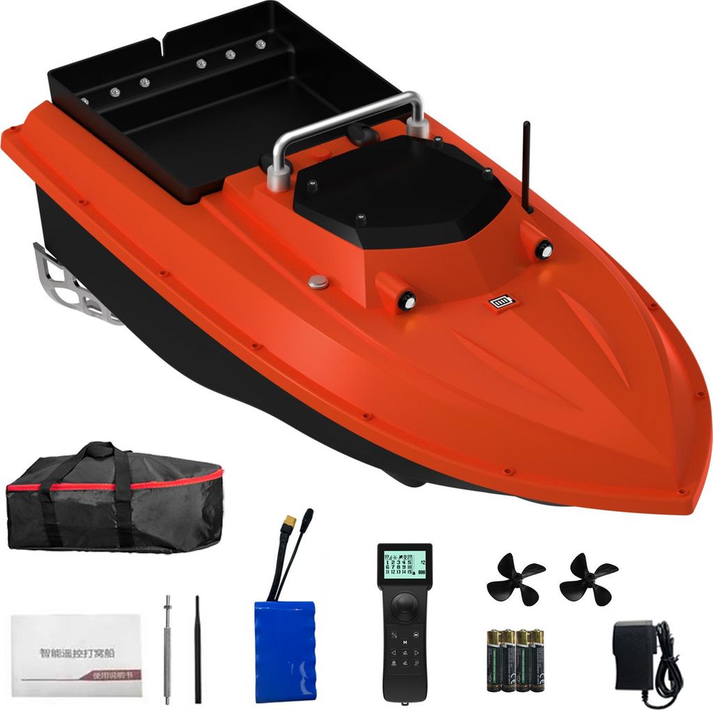 RC Köderboot für Angeln GPS High-Speed High-Power Köderboot mit Dual-Antenne Auto-Release für Angeln GPS