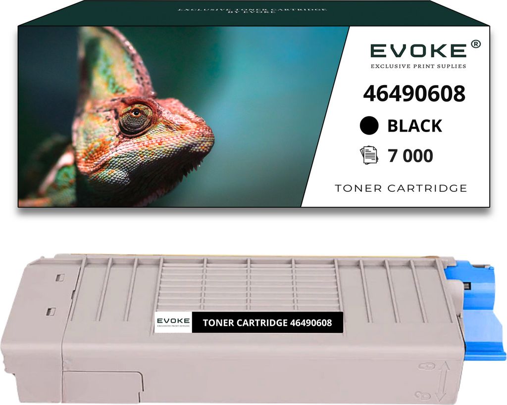 Toner für OKI 46-C532B 46490608 Schwarz (black) | Ersatz für C 532 DN C 542 DN MC 563 DN MC 573 DN