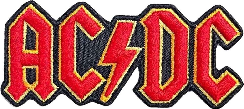 AC/DC Cut Out 3D Logo Aufbügler Produktbild 