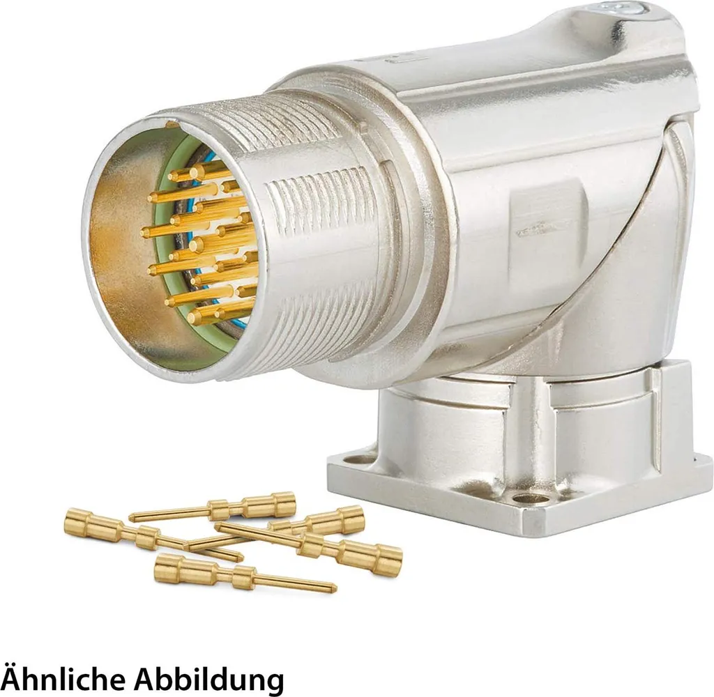 SET HUMMEL incl. contatti M23 Connettore di segnale, inserto a crimpare angolato Numero di poli 9 poli 1+8, spina girevole