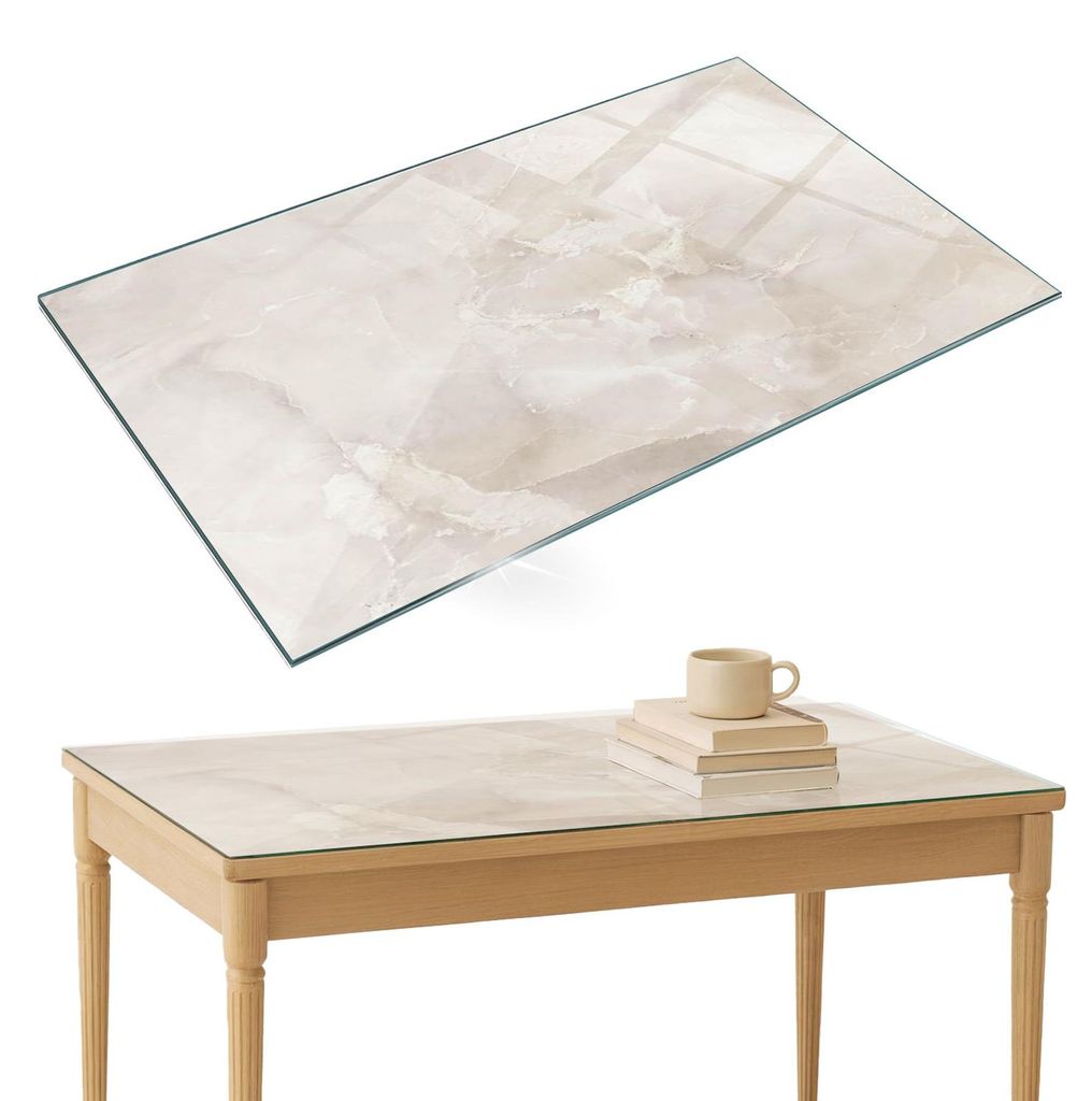 Glasplatte Tisch – Esstischplatte Glas – Tischplatte Glas – Glasarbeitsplatte Tisch – Glasplatte Esstisch – Pflegeleicht – Witterungsbe...