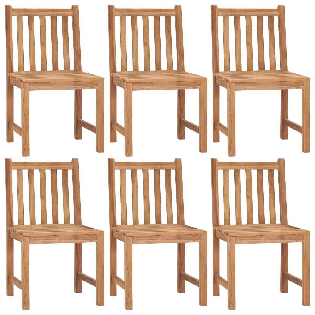 Möbel Gartenstühle - Gartenmöbel - Balkonstuhl 6er-set - multifunktional& Moderne - mit Kissen Massivholz Teak - Stühle für Garten, Balkon CLO...