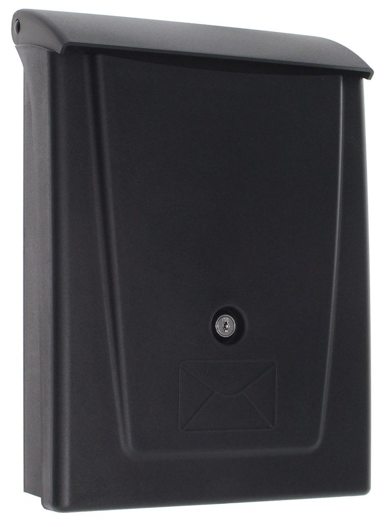Profirst Mail PM 780 Kunststoff Briefkasten Schwarz Produktbild 