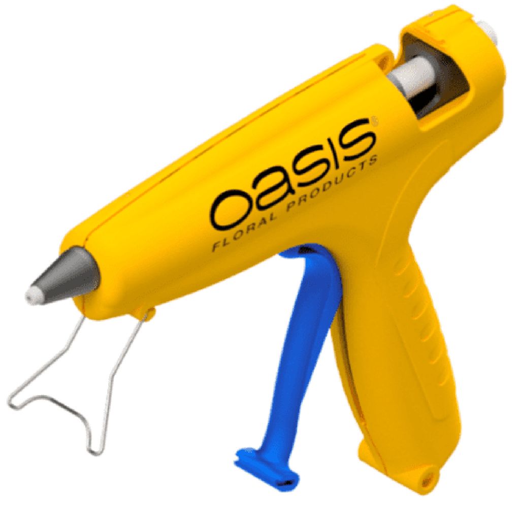 Oasis Heißklebepistole 80W Niedrigtemperatur für Basteln und Floristik, HB 181 LT, Klebesticks Ø11mm