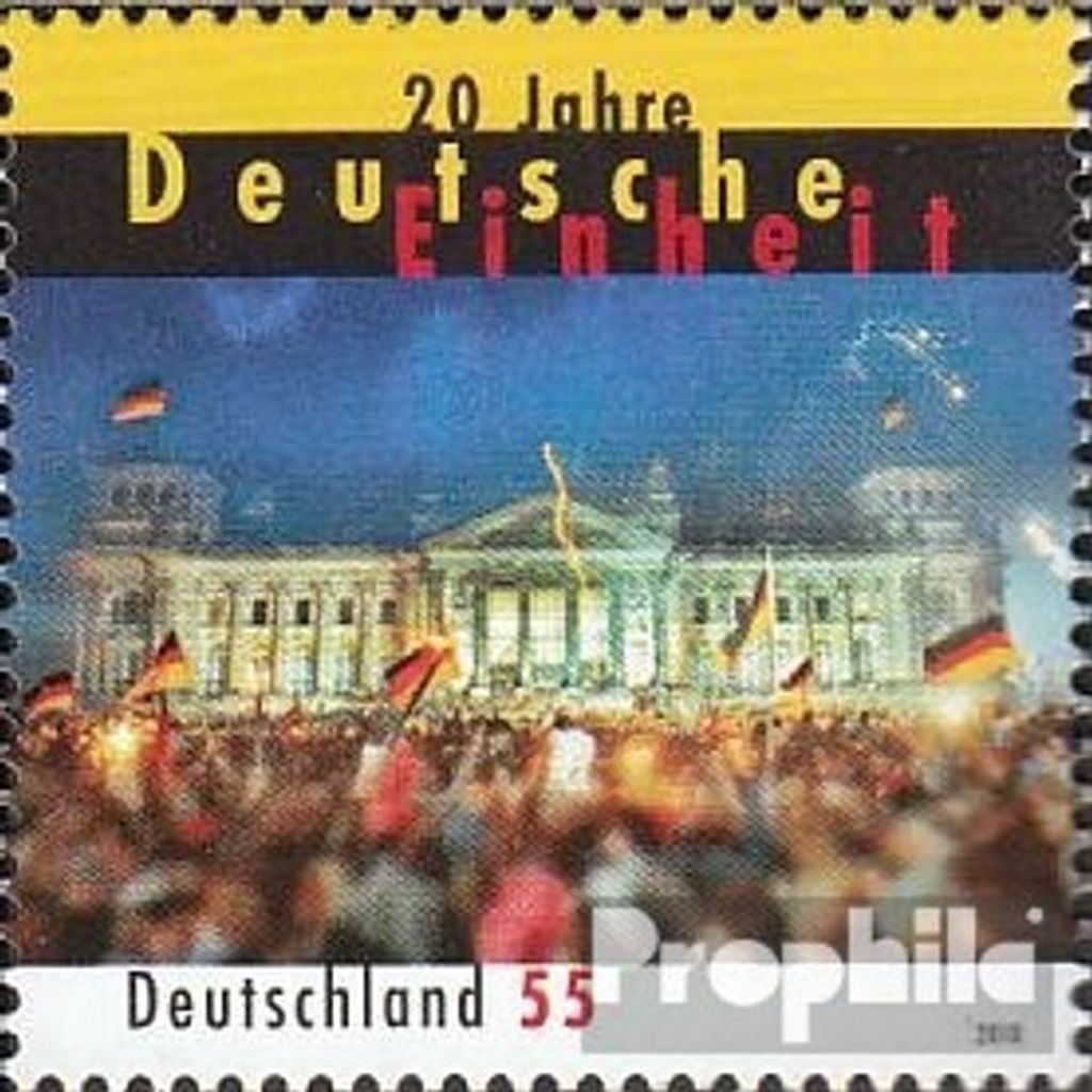 Briefmarken BRD (BR.Deutschland) 2010 Mi 2821 (kompl.Ausg.) postfrisch Deutsche Einheit