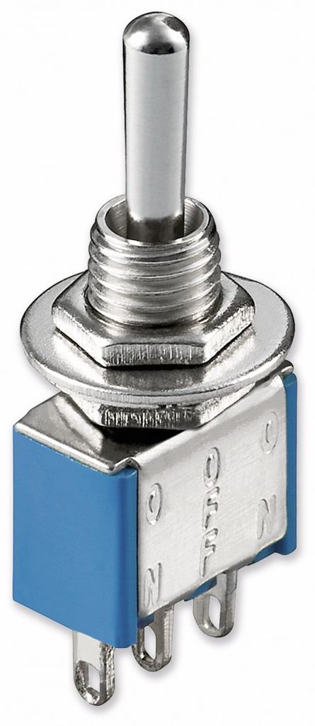 Goobay 10022 Miniaturowy przełącznik - ON-OFF-ON, z Zdjęcie produktu 