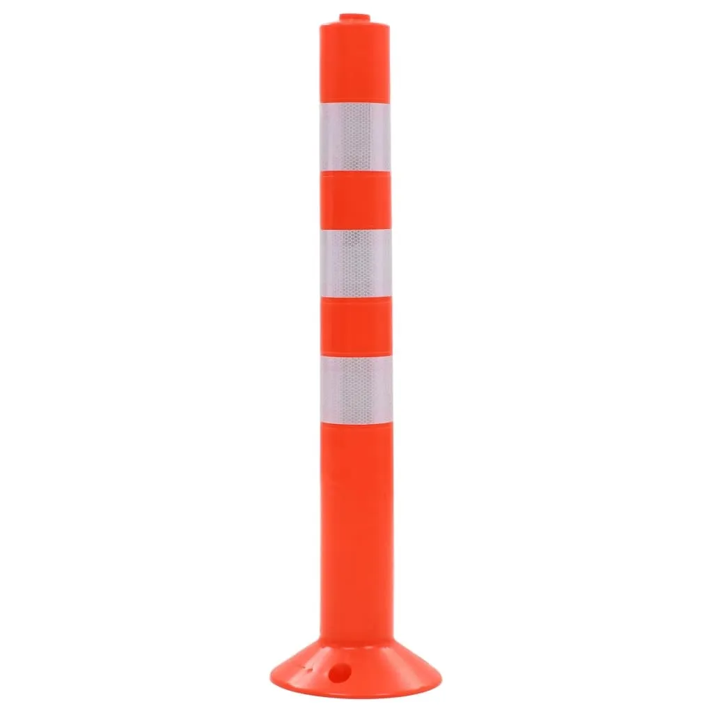 Poteau de Signalisation 75 cm en Plastique vidaXL pour Parking - 2 pcs