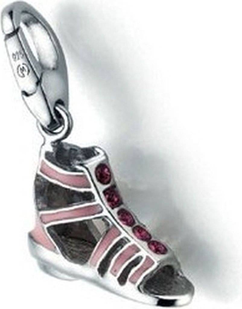 Giorgio Martello 1137-815309 Charms Damen Charm Silber Römersandale rosa Glasstein rosa