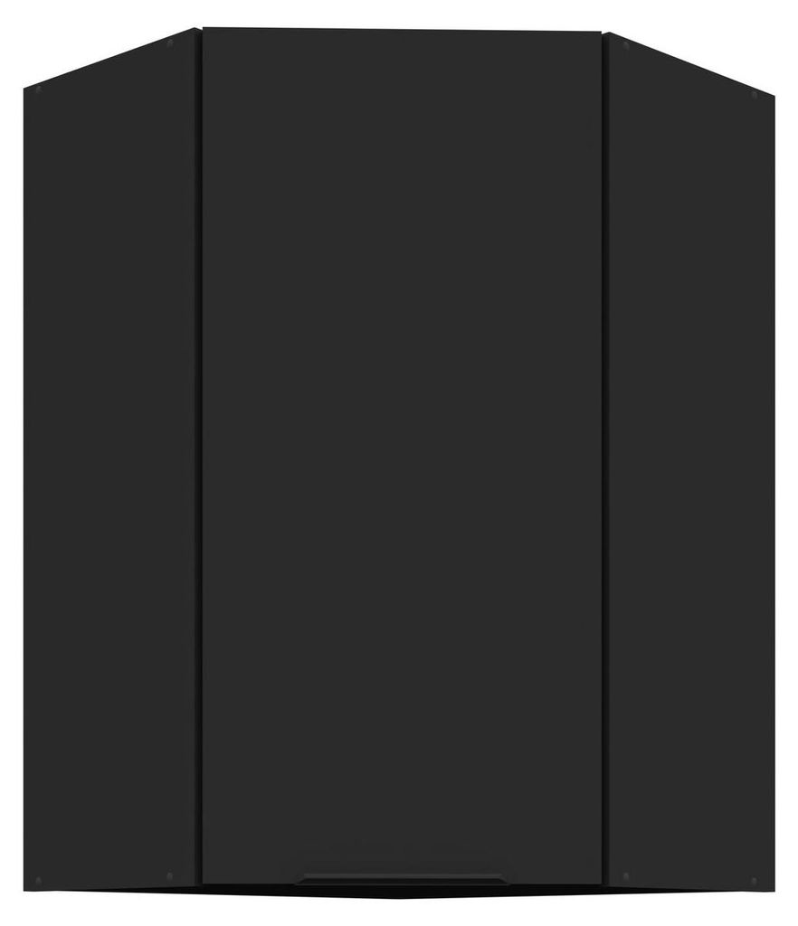 Küchen Eckhängeschrank 60x60 cm SIENA Schwarz Küche Produktbild 