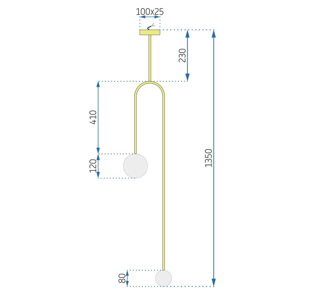 Toolight Hängelampe APP964-2CP Produktbild 9