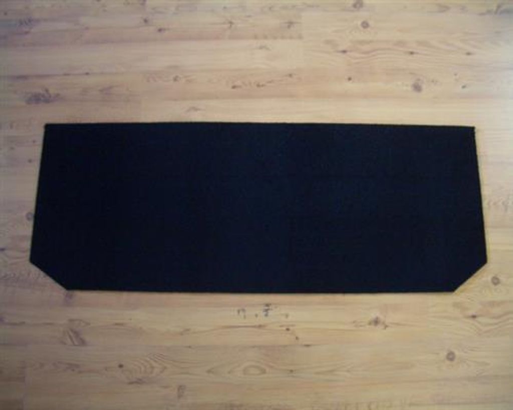 Fußmatte Schmutzfangmatte Teppich passend für VW T6 Bus Doka Doppelkabine hinten