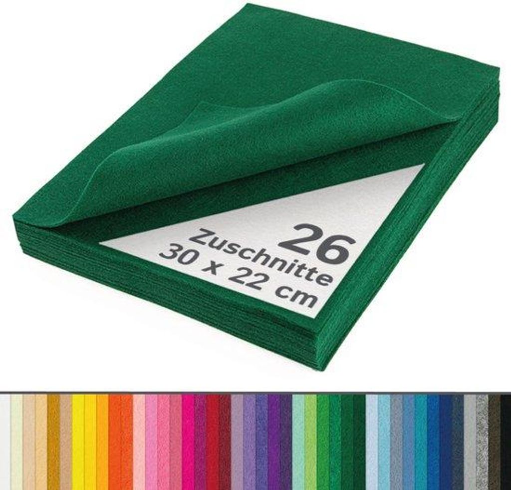 Synthetisches Vilt Jägergrün 26-teilig