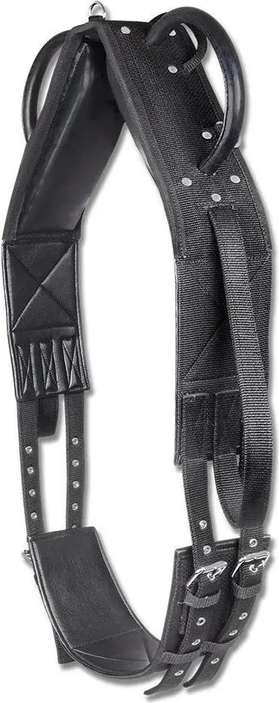Sangle de longe poney synthétique noire Waldhausen anti-irritation