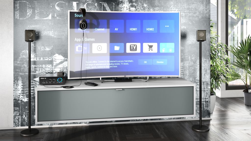 Vladon TV Board Lana 140 Hängeschrank Lowboard 140 x 29 x 37 cm, Germany, Korpus in Weiß matt, Fronten in Graphit seidenmatt | Große Farbauswahl