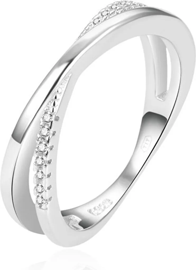 Grazioso Anello Doppio AGG225 Argento 925 - Minimal Chic 56mm - 2