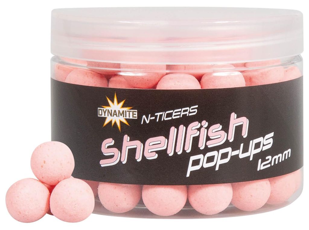 Dynamite Baits N-Ticers Pop Ups Shellfish 12mm