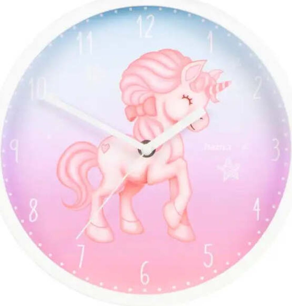 Hama Magical Unicorn Quarzwanduhr Rund Blau Produktbild 6