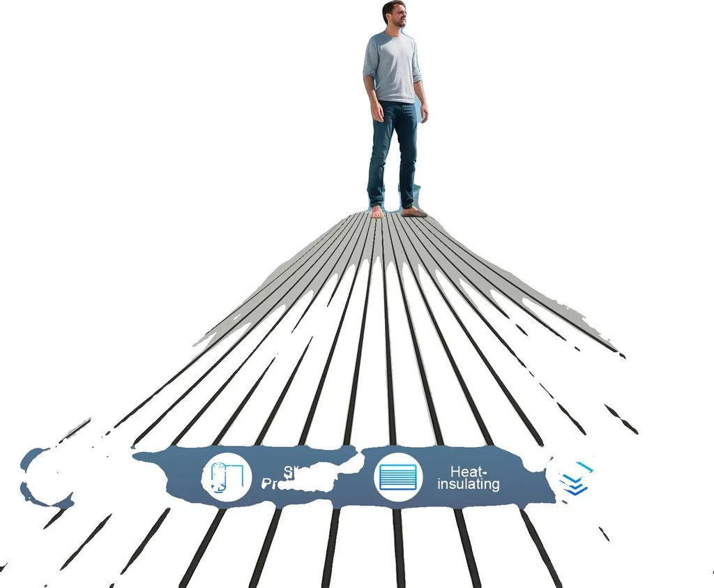 Tappeto da bagno antiscivolo, lunghezza 240 cm, larghezza 90 cm, spessore 6 mm, impermeabile, fonoassorbente