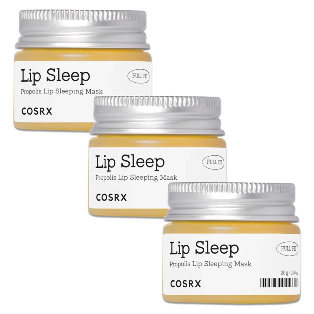 COSRX Lip Sleep Propolis Sleeping Mask Lippenflege Lippenmaske gepflegte Lippen, 3x 20g