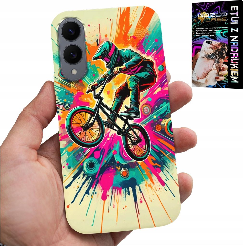 Fall Für Samsung Galaxy S25 Rand - Fahrräder Bmx Tricks Stunt Sport + Glas
