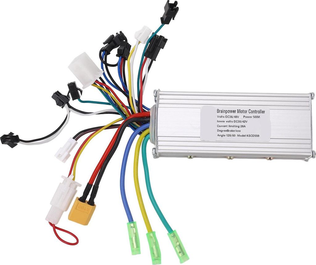 36V 48V 500W 28A Elektrofahrrad bürstenloser Controller Aluminiumlegierungsgehäuse Motor für Fahrrad