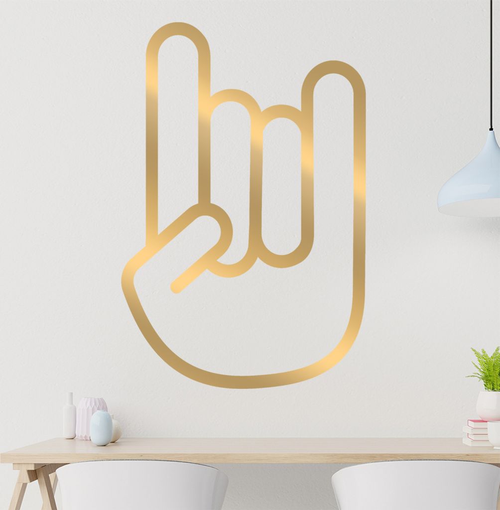 horns Wandtattoo in 6 Größen - Wandaufkleber Wall Sticker - Dekoration, Küche, Wohnzimmer, Schlafzimmer, Badezimmer