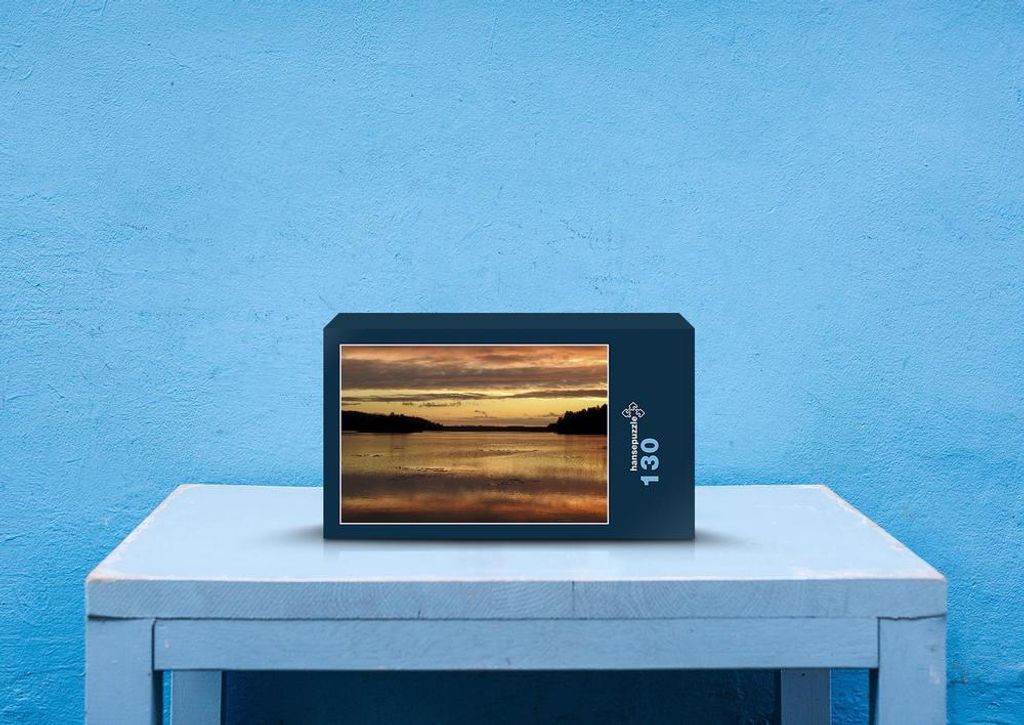 hansepuzzle 62170 - Finnland Puzzle, 130 Teile, Natur, 28,7 x 20,0cm mit hochwertiger Aufbewahrung, Kartonbox und wiederverschließbarem Beutel