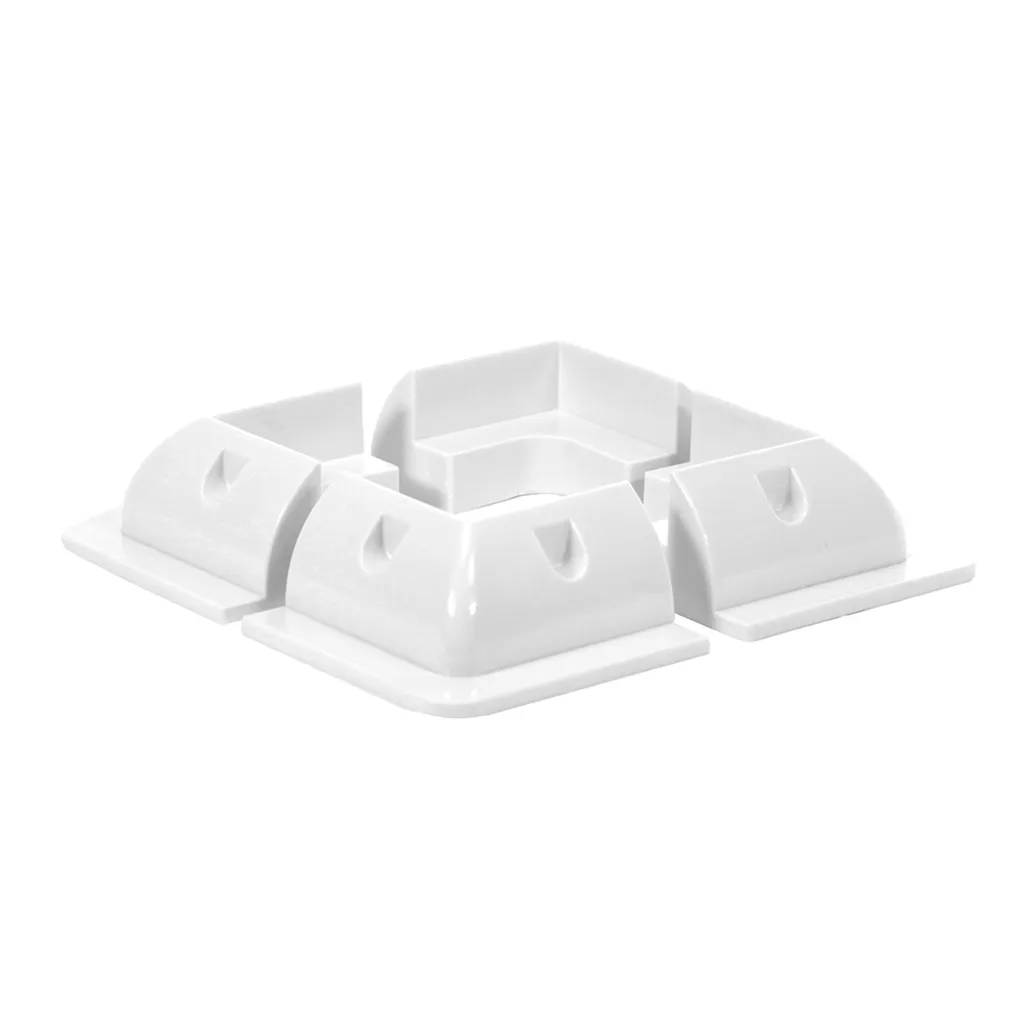 Supports Solaire sans Perçage : Kit d'Angle ABS Blanc 150mm Offgridtec