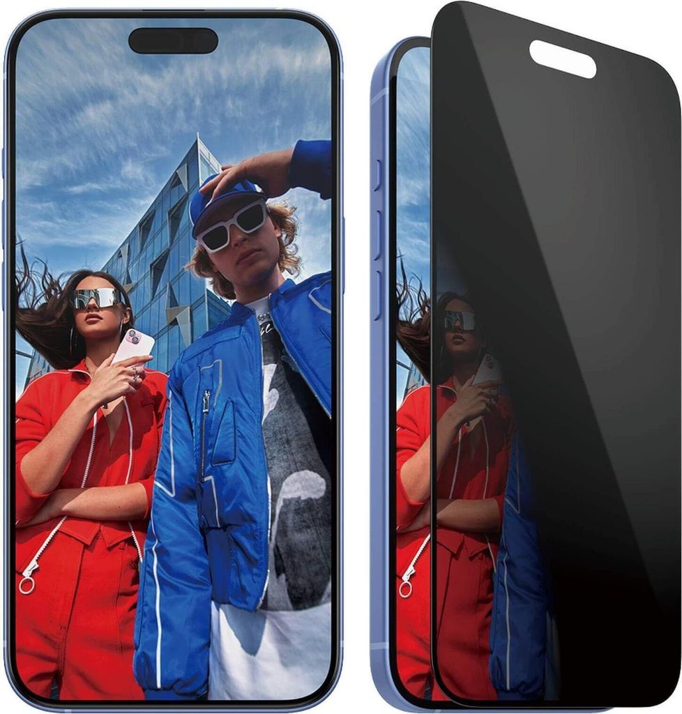 PanzerGlass Privacy Displayschutz iPhone 16 Plus | 15 Plus | Ultra-Wide Fit, Apple, Apple - iPhone 16 Plus, Apple - iPhone 15 Plus, Trockene Anw...