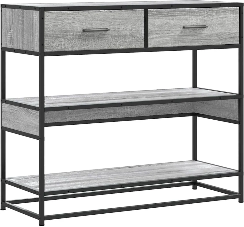 Consolle Minimal Grigio Sonoma 90cm vidaXL | Design Moderno per Interni