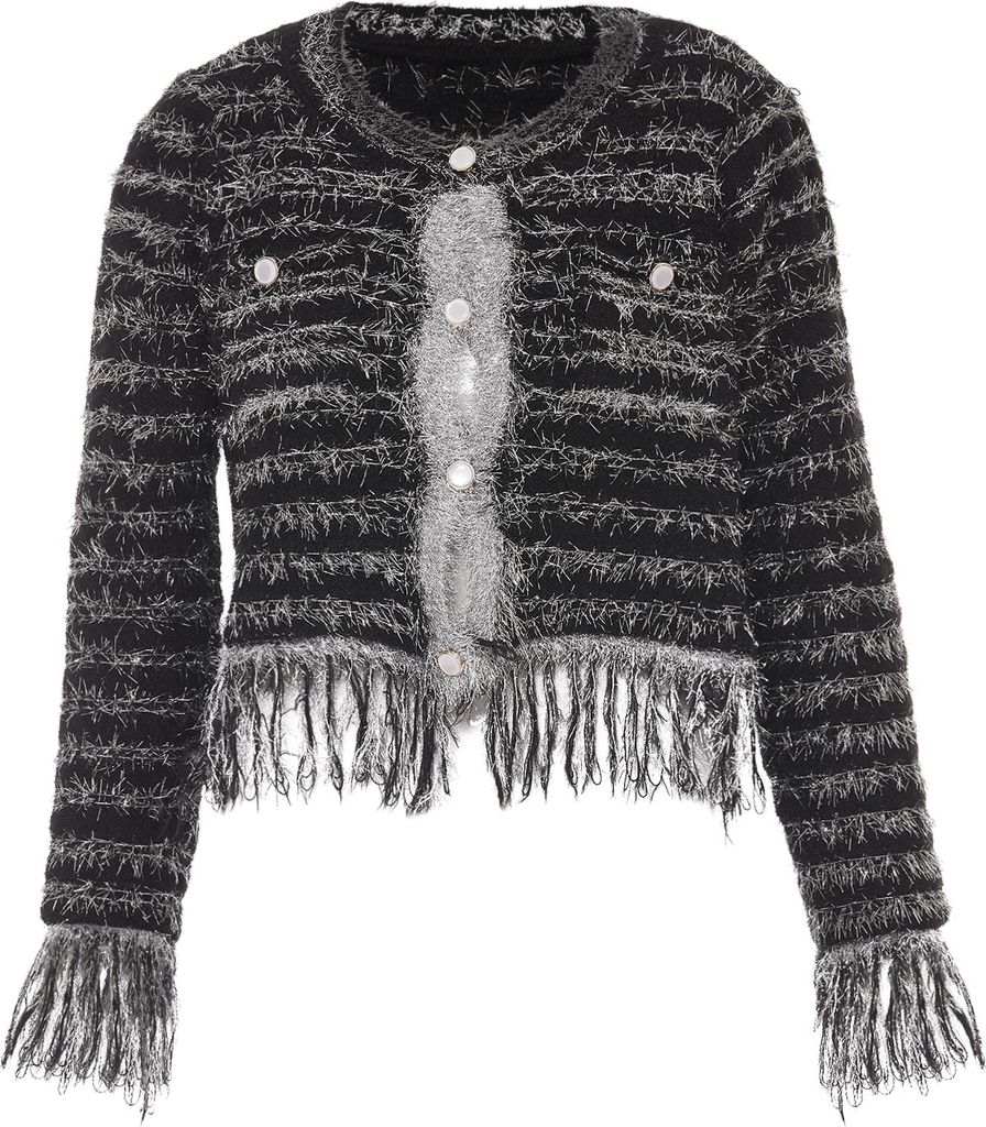ALBEE damen strickjacke - schwarz, M