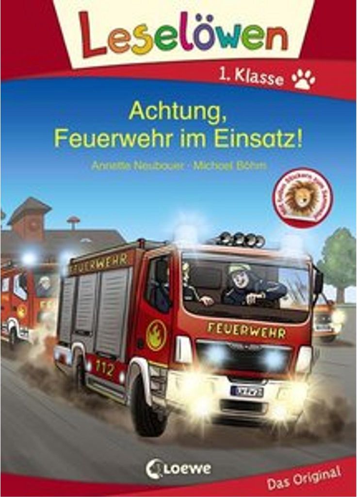Leselöwen 1. Klasse - Achtung, Feuerwehr im Einsatz! Image du produit 