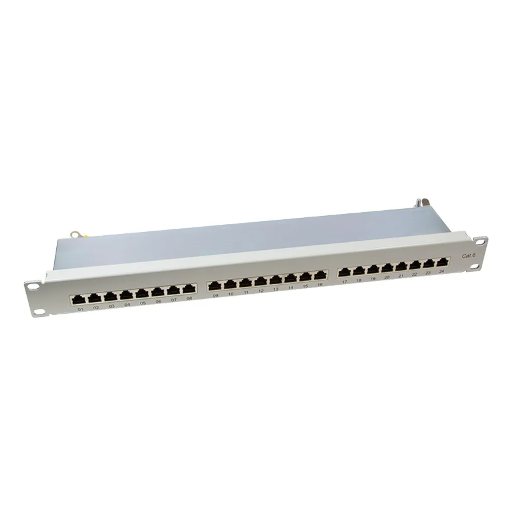 LogiLink - Patch Panel - RJ-45 X 24 - Hellgrau, RAL 7035 - 1U