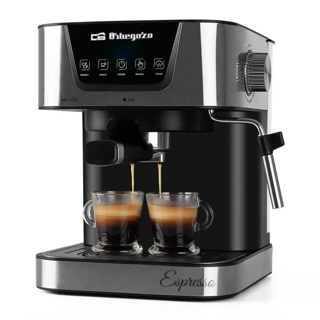 Machine à Café Espresso Manuelle Orbegozo EX 6000 Haute Pression 20 Bars