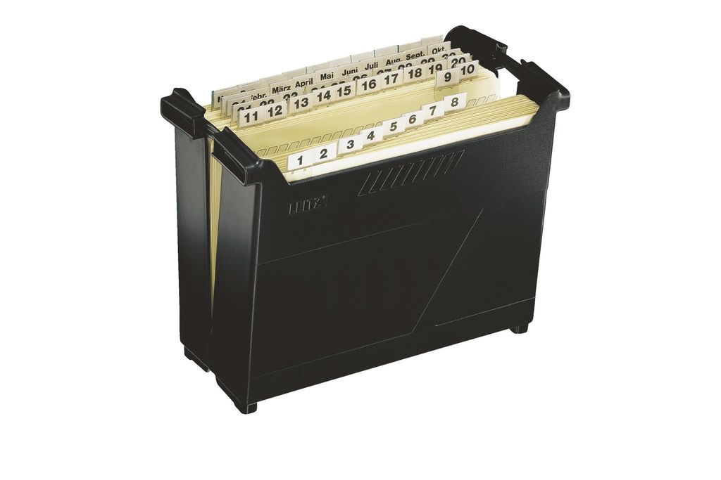 LEITZ Hängeregistratur Box Termin Set schwarz