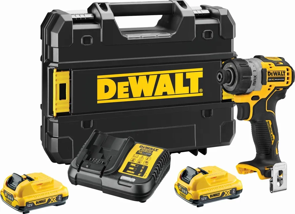 Visseuse sans fil 12V DEWALT porte-embout 1/4 de pouce lithium-ion 2Ah