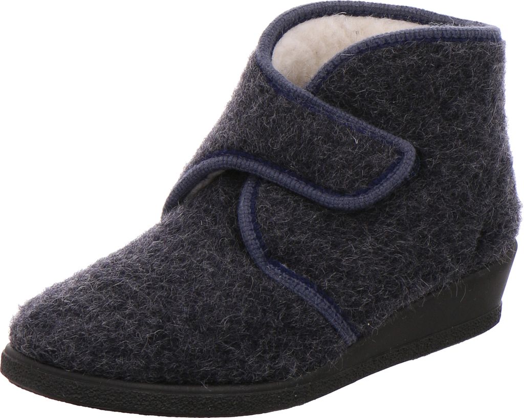 Rohde 2530 Salo Damen geschlossene Hausschuhe Pantoffeln Weite G, Größe:41 EU, Farbe:Blau