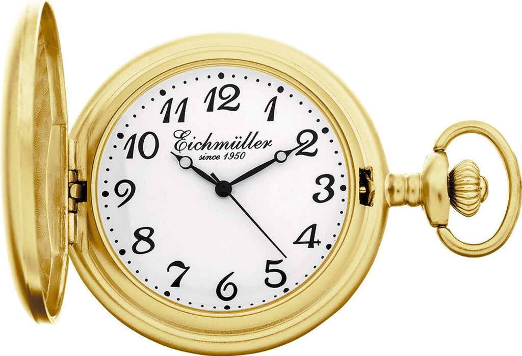 Eichmüller Taschenuhr Quarz Analog goldfarben glänzend Produktbild 